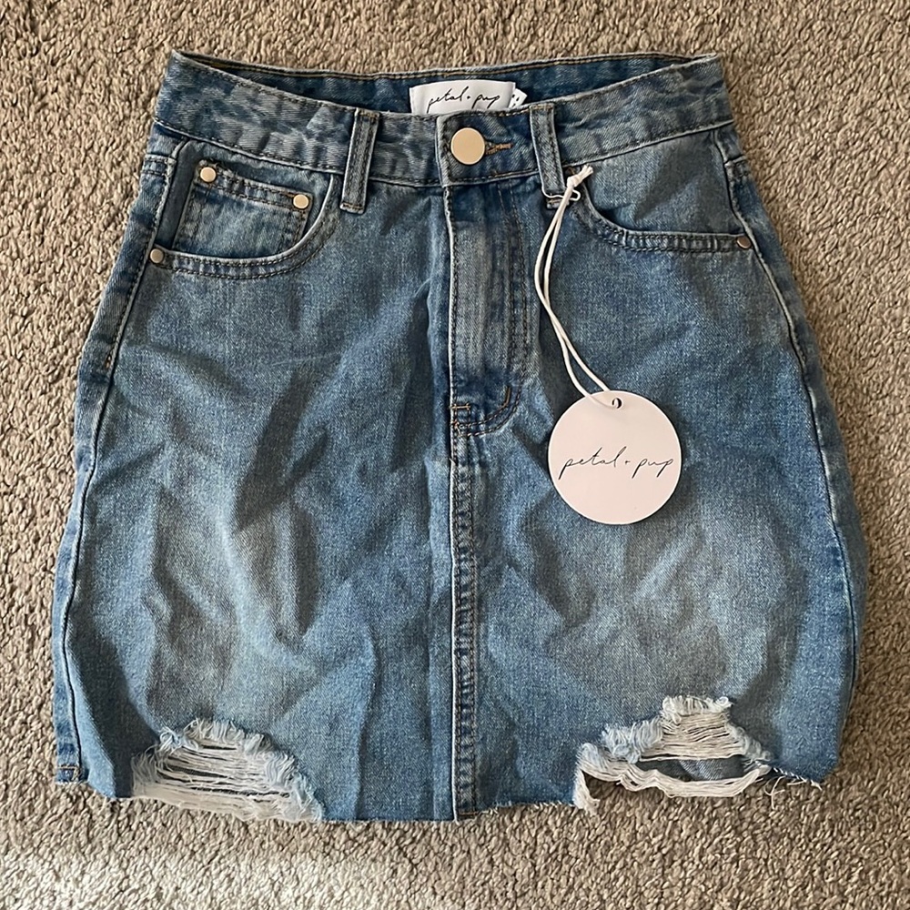 Petal & Pup jean skirt